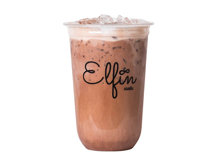 สกรีนแก้วกาแฟ ร้าน Elfin